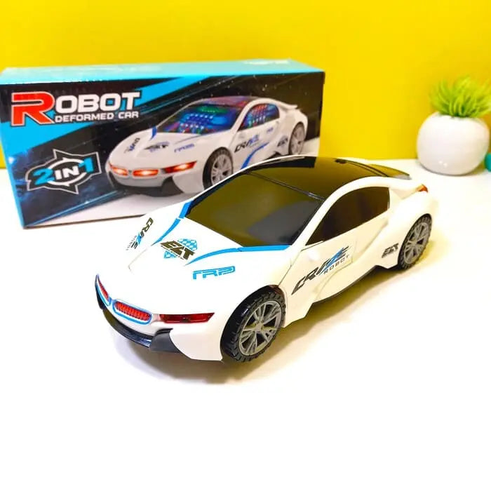 Deforming robot Car With Music & Lights