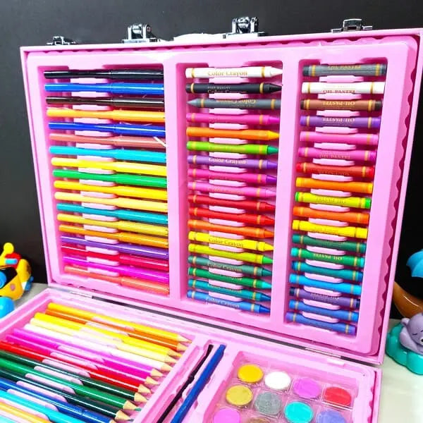 128 Pcs Premium Coloring Kit For Kids