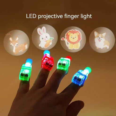 Buy Pack of 10 Projector Light Up Rings LED Finger Lights