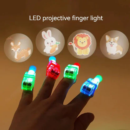 Buy Pack of 10 Projector Light Up Rings LED Finger Lights