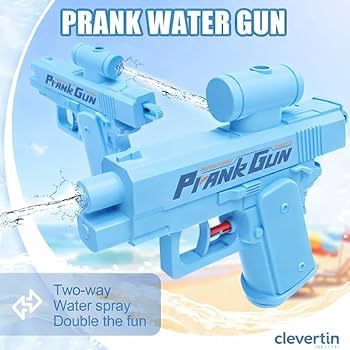 Funny Prank Water Gun Toy - 2-in-1 Dual