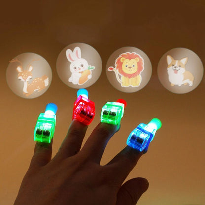 Buy Pack of 10 Projector Light Up Rings LED Finger Lights