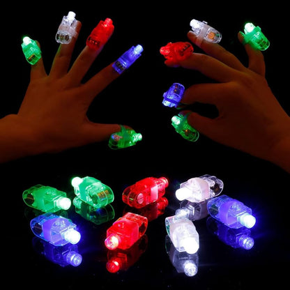 Buy Pack of 10 Projector Light Up Rings LED Finger Lights