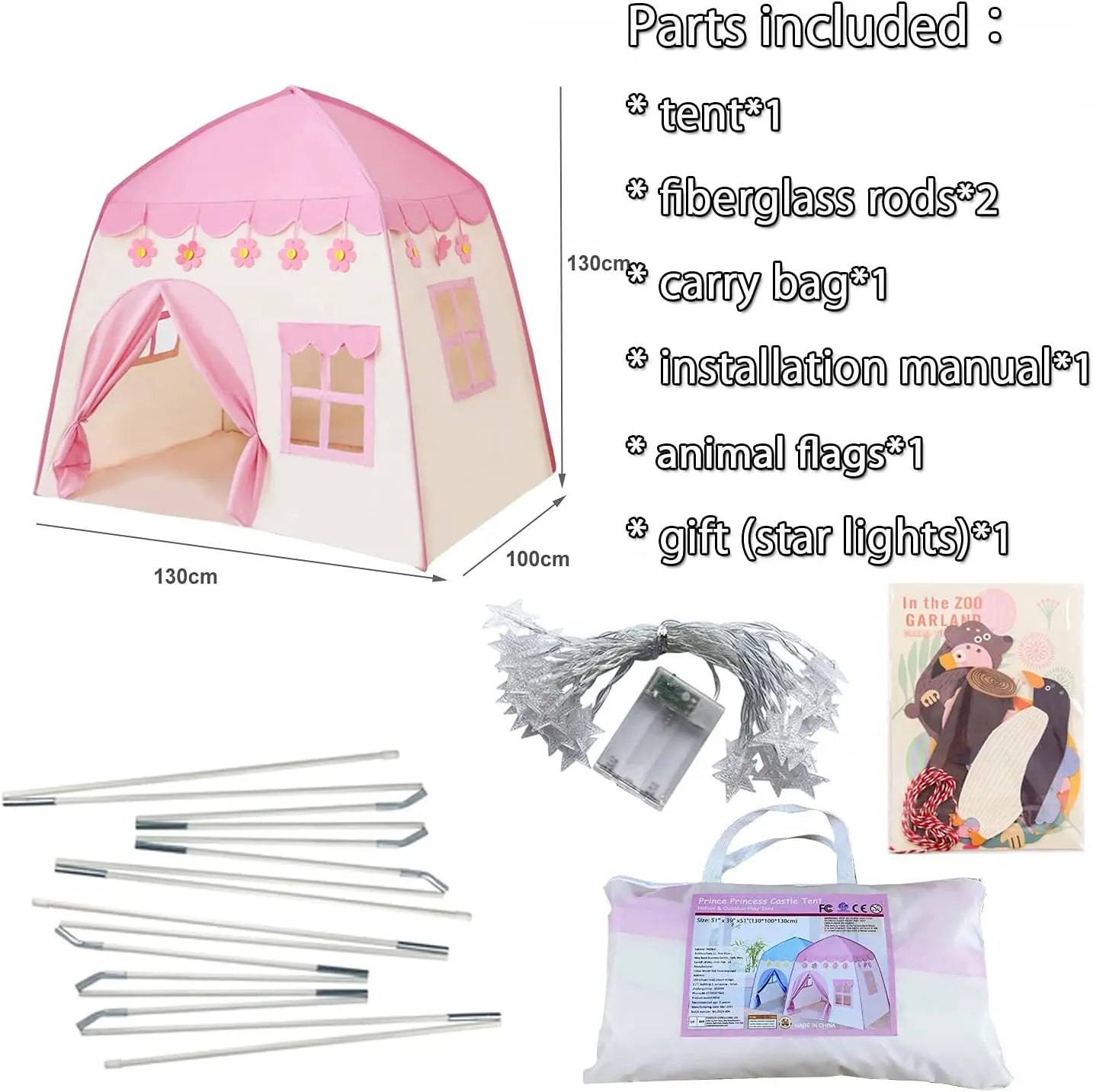 Fun & Play Prince And Princess Tent House