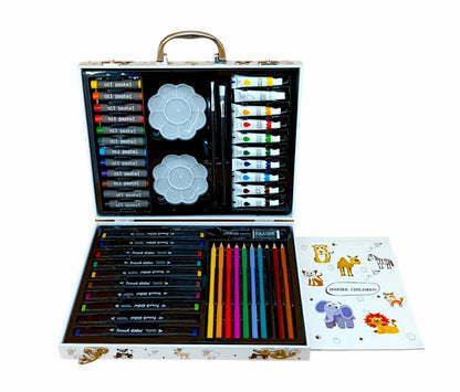 Wooden Brief Case Art Set