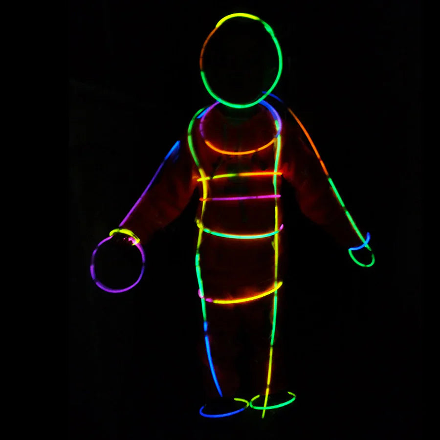 Full Body Glow Costume Kit (158 pieces)