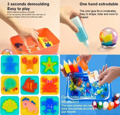 Creative 3D Pack of Fun Colors Magic Water Elf Toy Kit
