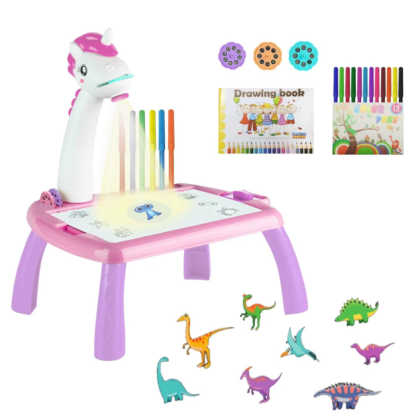 Unicorn Drawing Projector Table Set for Kids(LARGE SIZE)