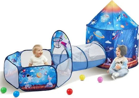 3 in 1 Tunnel Tent House For Kids(WITH 50 SOFT BALLS )